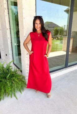 Distant Memory Midi Dress In Red -Modern Women Wear WEB DistantMemoryMidiDressinRed7