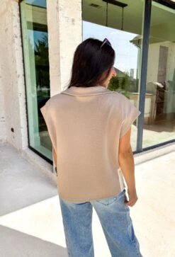 Eloise Quarter Zip Pullover -Modern Women Wear WEB EloiseQuarterZipPullover2