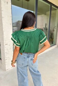 Give Me A Sign Top In Pine -Modern Women Wear WEB GiveMeASignTopinPine1