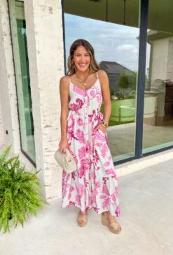 Heart On The Line Midi Dress