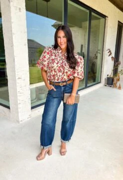 I'll Be Alright Floral Top -Modern Women Wear WEB I llBeAlrightFloralTop5