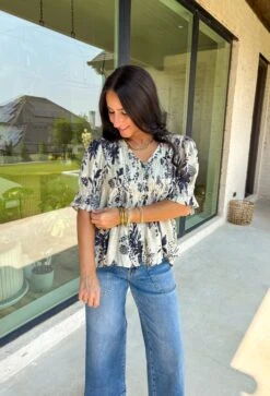 Just Pretend Top In Navy -Modern Women Wear WEB JustPretendTopinNavy6