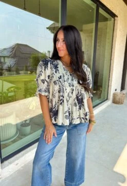 Just Pretend Top In Navy -Modern Women Wear WEB JustPretendTopinNavy7