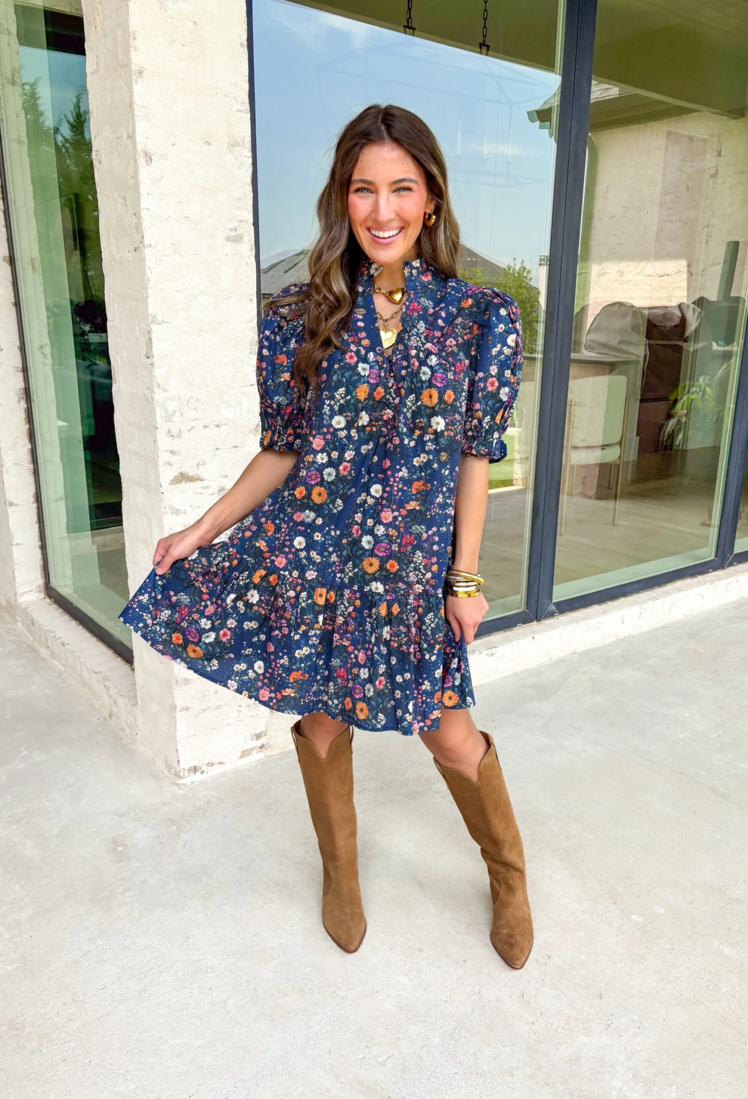 Just Say When Floral Dress