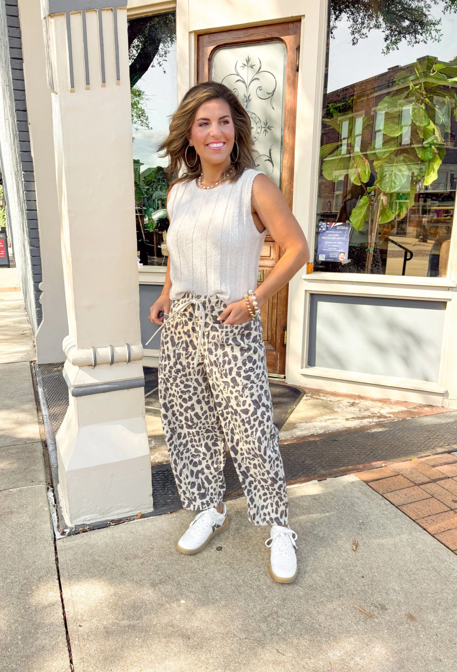 Kasey Leopard Barrel Pants 3 Kasey Leopard Barrel Pants - Image 3