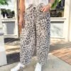 Kasey Leopard Barrel Pants