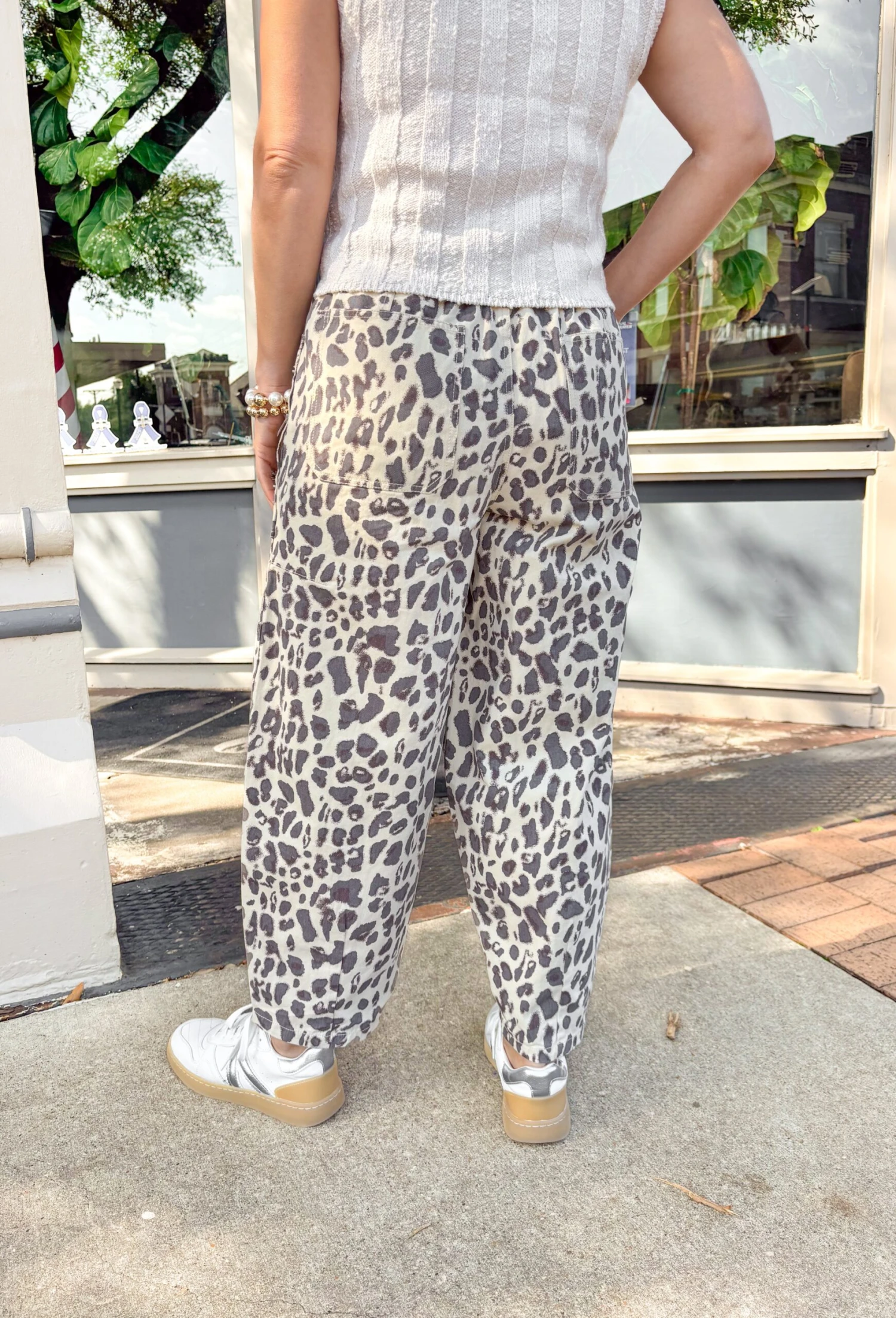 Kasey Leopard Barrel Pants 5 Kasey Leopard Barrel Pants - Image 5