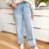 Kris Baggy Wide Leg Jean By Vervet