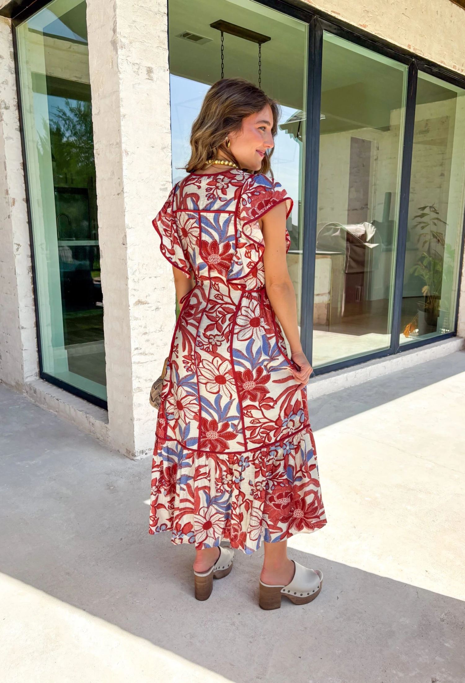 Lost In Time Floral Midi Dress 7 Lost In Time Floral Midi Dress - Image 7