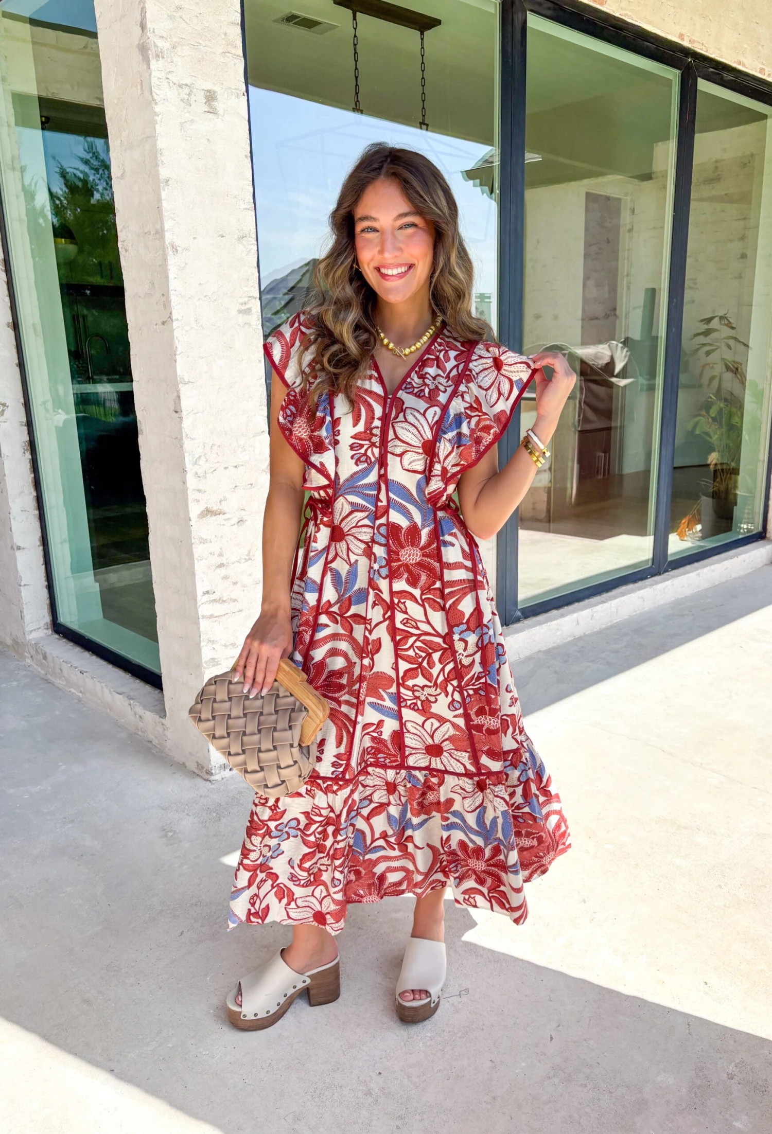 Lost In Time Floral Midi Dress 4 Lost In Time Floral Midi Dress - Image 4