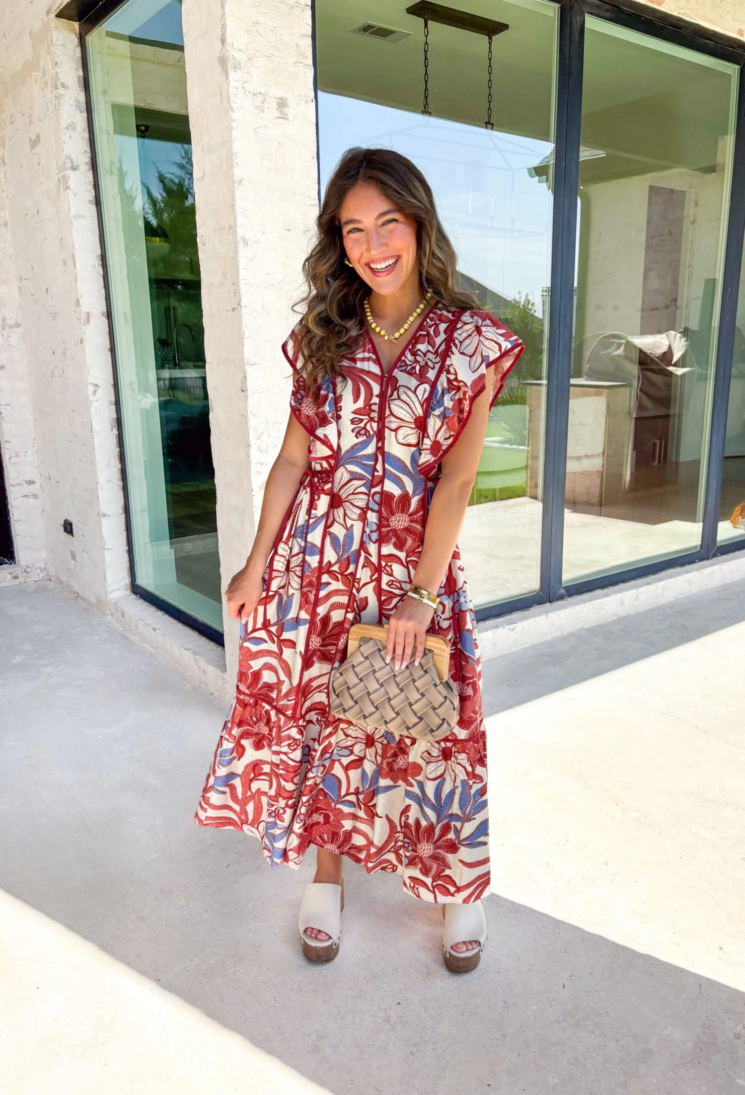 Lost In Time Floral Midi Dress 6 Lost In Time Floral Midi Dress - Image 6