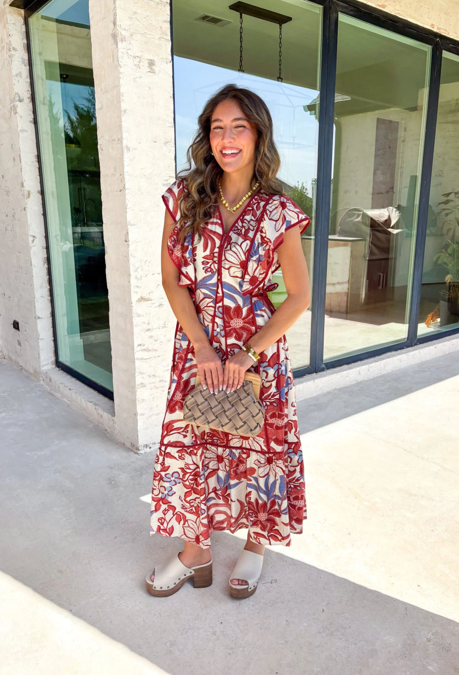 Lost In Time Floral Midi Dress 1 Lost In Time Floral Midi Dress