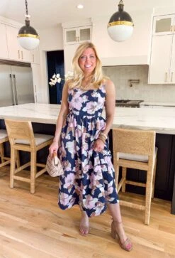 Love Again Floral Midi Dress