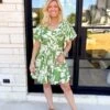 Love The Game Floral Dress In Green