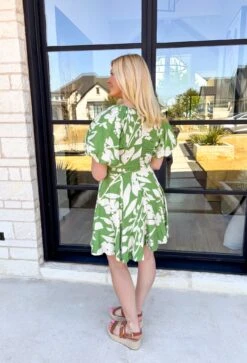Love The Game Floral Dress In Green -Modern Women Wear WEB LoveTheGameFloralDressinGreen6
