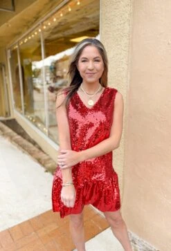 Night At The Ballet Sequin Dress -Modern Women Wear WEB Nightattheballetsequindresssleeveless