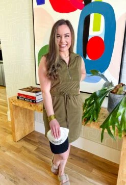 On The Run Dress In Olive -Modern Women Wear WEB OnTheRunDressinOlive6