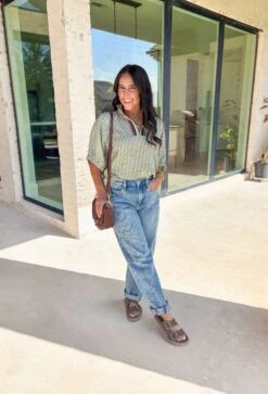 On The Same Page Top In Olive -Modern Women Wear WEB OnTheSamePageTop2