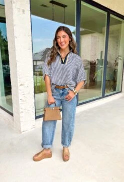 On The Same Page Top In Navy -Modern Women Wear WEB OnTheSamePageTopinNavy6