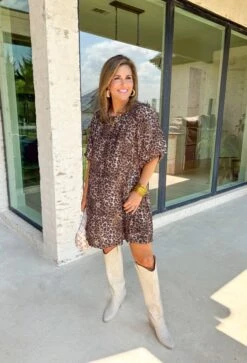 One More Shot Leopard Dress