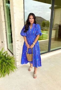 Out Of The Blue Midi Dress