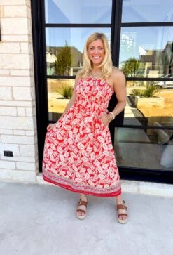 Palm Trees Required Midi Dress