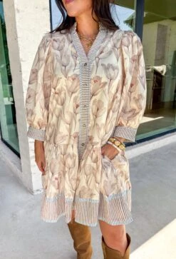 Paris Cafe Floral Dress -Modern Women Wear WEB ParisCafeFloralDress8