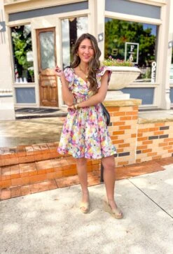 Paris Nights Floral Dress -Modern Women Wear WEB ParisNightsFloralDress8