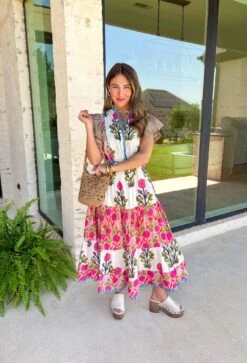 Seize The Day Floral Midi Dress 12 Seize The Day Floral Midi Dress -Modern Women Wear WEB SeizeTheDayFloralMidiDress4