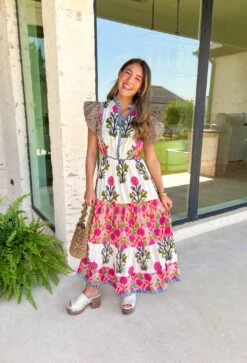 Seize The Day Floral Midi Dress 13 Seize The Day Floral Midi Dress -Modern Women Wear WEB SeizeTheDayFloralMidiDress6