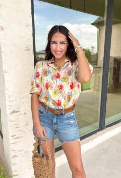 Soft Side Floral Top 13 Soft Side Floral Top -Modern Women Wear WEB SoftSideFloralTop3