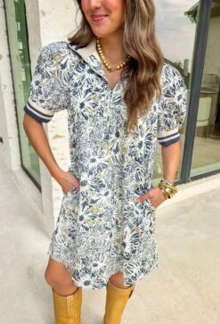 Sonoma Charm Floral Dress 9 Sonoma Charm Floral Dress -Modern Women Wear WEB SonomaCharmFloralDress4