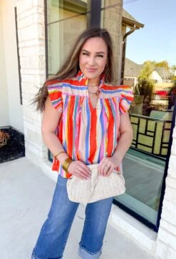 Spring Fling Ruffle Top