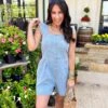 Summer Breeze Denim Romper