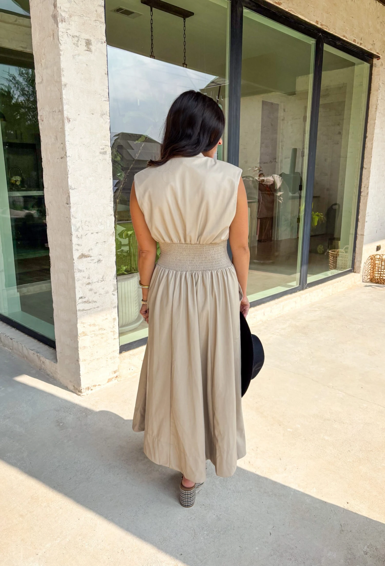 Think On It Midi Dress In Faux Leather 6 Think On It Midi Dress In Faux Leather - Image 6