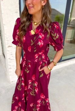 Triple Take Floral Midi Dress -Modern Women Wear WEB TripleTakeFloralMidiDress1