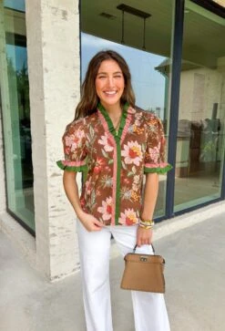 Worth The Wait Floral Top -Modern Women Wear WEB WorthTheWaitFloralTop2