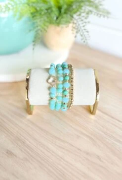 More Drama Bracelet Set In Mint