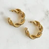 Waverly Gold Hoop Earrings