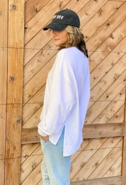 Z SUPPLY Modern Weekender In White -Modern Women Wear ZSupply Modern Weekender In White back