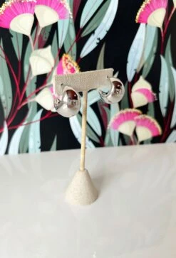 Bonnie Chunky Hoop Earrings In Silver