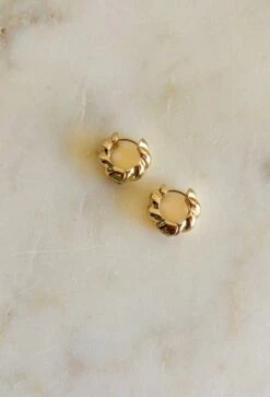 Endless Questions Huggie Earrings -Modern Women Wear endlessquestionshuggieearrings3