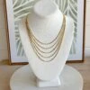 Jasmine Layered Chain Necklace In Gold