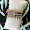 Madeline Beaded Bracelet Set In Gray