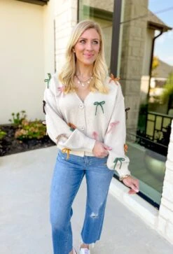 Put A Bow On It Cardigan -Modern Women Wear putabowonitcardigan4