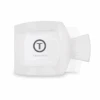 TELETIES Small Flat Square Clip- Coconut White