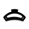 TELETIES Medium Open Hair Clip In Jet Black