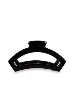 TELETIES Medium Open Hair Clip In Jet Black