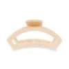 TELETIES Medium Open Hair Clip In Coconut White